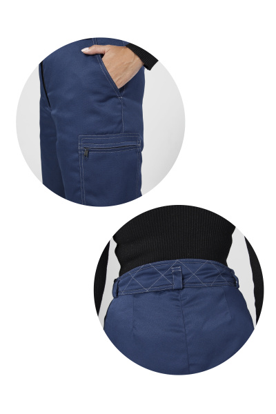 Костюм СТРАЙК зимний женский с БР (василёк/т.синий)