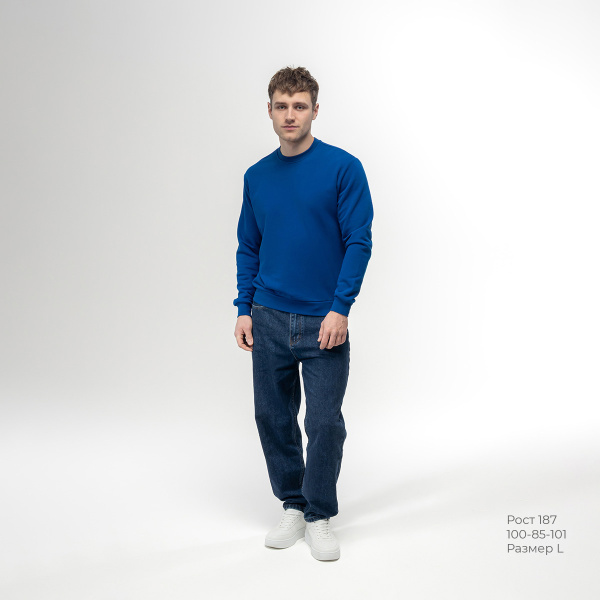 Толстовка REDFORT 355 петля-диагональ (ярко-синий)