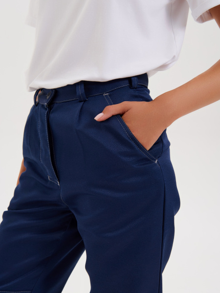 Костюм НОВА женский с БР (синий/васильковый)