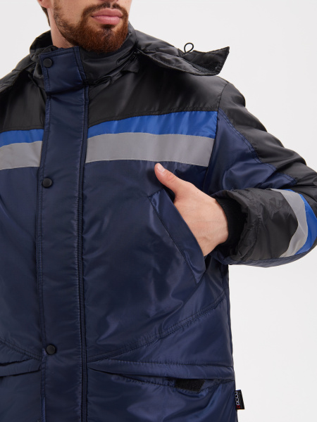 Костюм ГРАДУС зимний с ПК (синий/черный/василек)