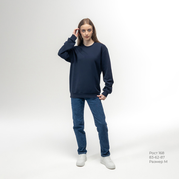 Толстовка REDFORT 355 петля-диагональ (т.синий)