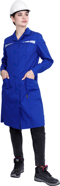 Халат ОПЕРАТОР женский (васильковый)