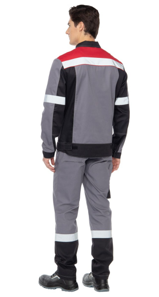 Куртка ВИВАТ (серый/красный/черный)