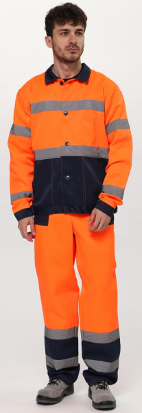 Костюм ДОРОЖНИК ОЛИМП с ПК (оранжевый/т.синий)