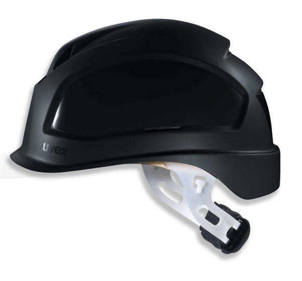 Каска защитная UVEX ФЕОС E-S-WR укороченный козырек с храповиком (черный)