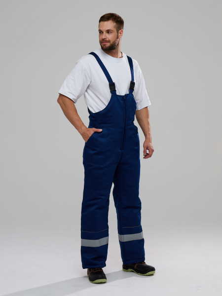 Костюм БУРЯ зимний с ПК (т.синий/васильковый)