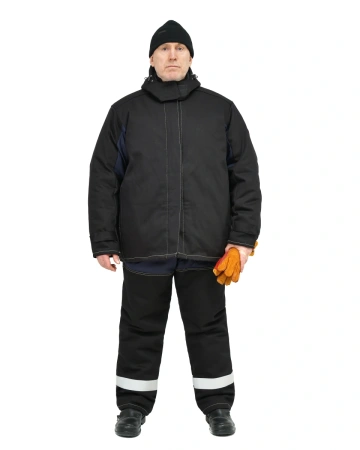 Костюм сварщика ОНИКС СОП 3 кл.защиты зимний с БР (черный)