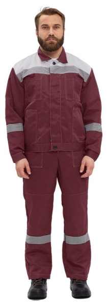 Костюм ЛЕГИОН с ПК (бордовый/серый)