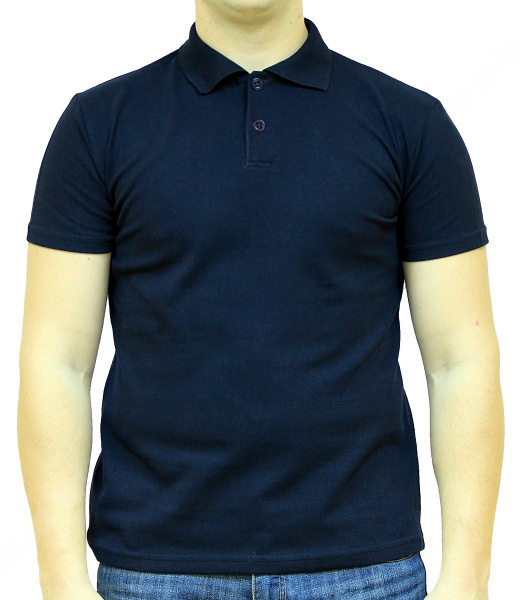 Рубашка ПОЛО унисекс (т.синий)