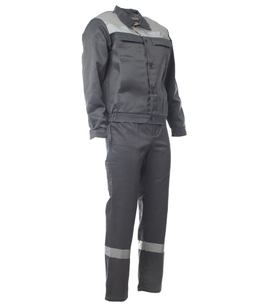 Костюм ОПТИМАЛ СОП с ПК (т.серый/серый)