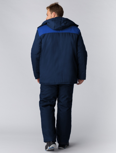 Куртка ФЛОФТ ПРЕМИУМ зимняя (т.синий/васильковый/серый)