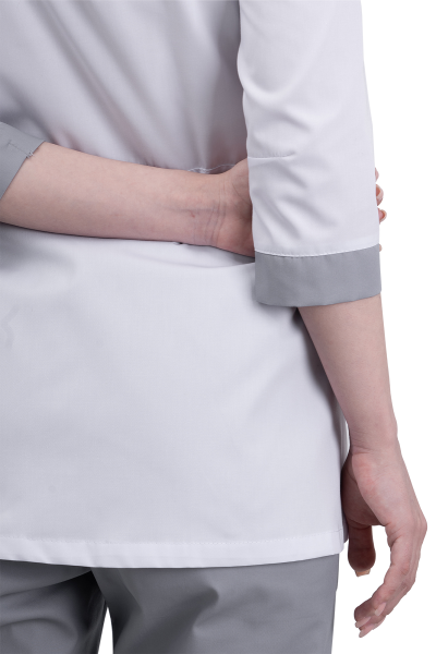 Костюм МИРАЖ женский (белый/серый)