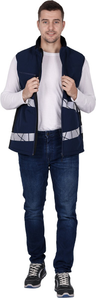 Жилет ACTIVE зимний (синий/черный)