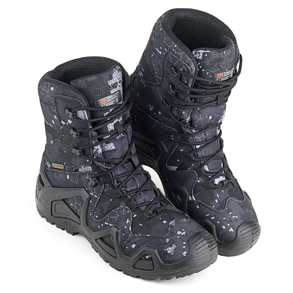 Ботинки ЛИДЕР 174 ПУ-Резина утепленные (кмф черный)