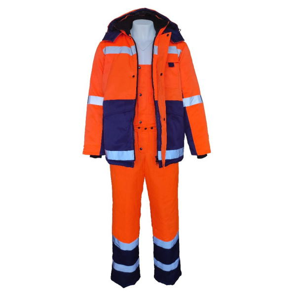 Костюм МЕТЕО зимний с ПК (оранжевый/синий)