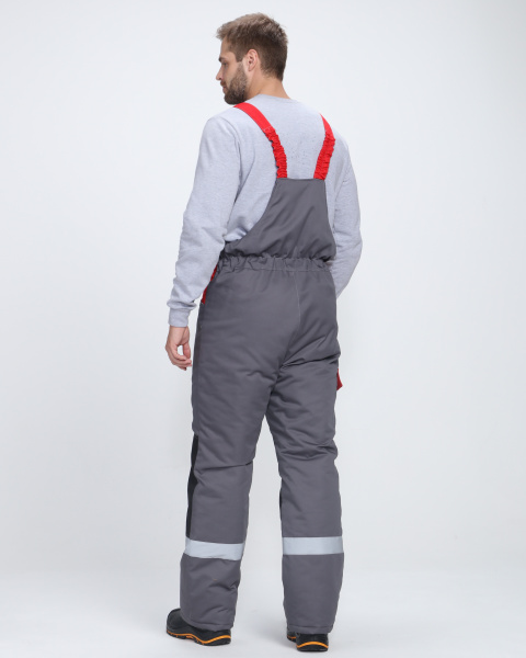 Костюм ЗИМНИК зимний с ПК (т.серый/черный/красный)