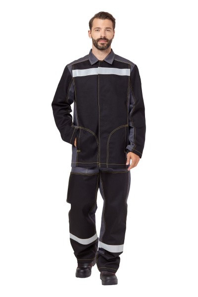 Костюм сварщика ФАЙМЕР 1 с БР (серый/черный)