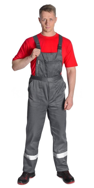 Костюм ЭКСПЕРТ-2 с ПК (т.серый/красный)