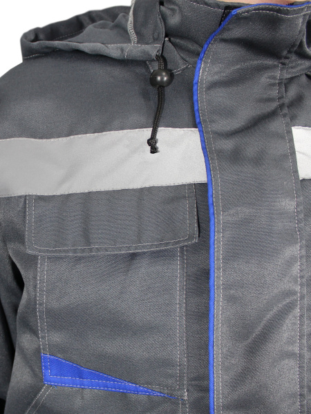 Костюм ГРАНЬ с капюшоном с ПК (серый)