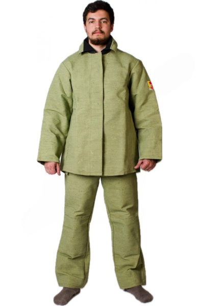 Костюм сварщика брезентовый с налокотниками и наколенниками (2-й класс защиты)