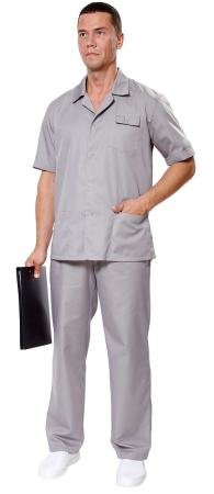 Куртка КАСТЕЛЬ 2 (серая) мужские медицинские