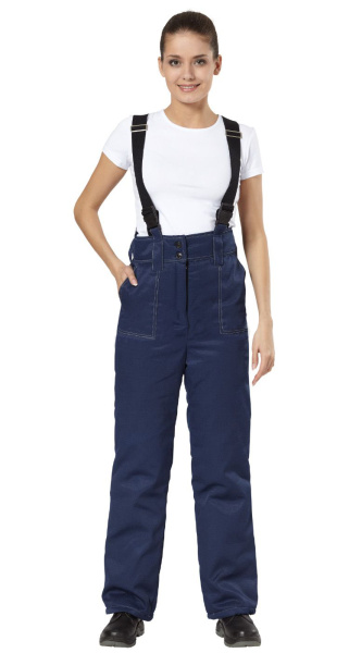 Костюм БРИГАДА женский зимний с БР (т.синий/васильковый)