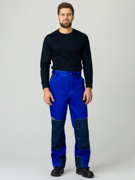 Костюм ФОРМУЛА с БР (васильковый/т.синий/св.серый)