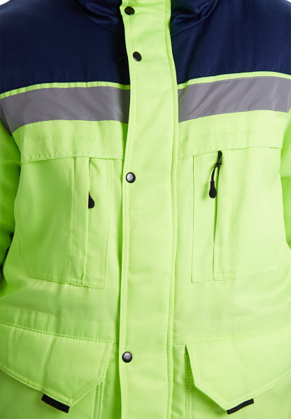 Костюм ЗИМНИК зимний с БР (лимонный/т.синий)