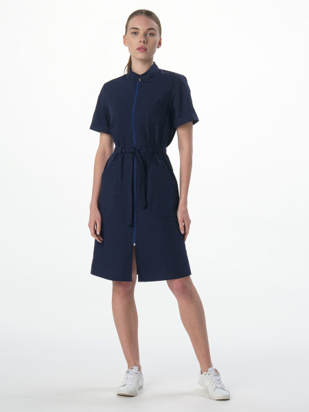 Халат MEDLINE САНСАРА-005 женский (т.синий)