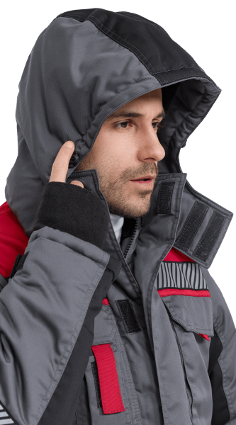 Куртка RONTA KR585 зимняя с СОП (т.серый/красный/черный)