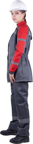 Костюм РОУД женский с БР (серый/красный)