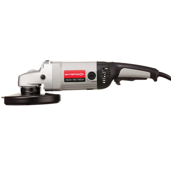 Угловая шлифовальная машина ИНТЕРСКОЛ УШМ-180/1800М 59.1.1.00 1800Вт 180мм