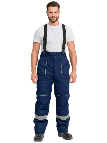 Костюм RONTA KS580 зимний с ПК (т.синий/св.серый)