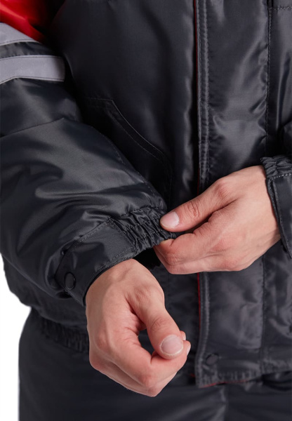 Костюм СТИМ зимний с ПК (т.серый/красный)