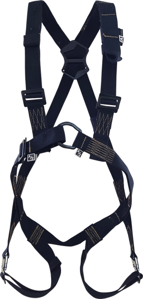 Страховочная привязь СП-02-01 (О) ФАСТ с идентификационной книжкой и спинным удлинителем (черный)