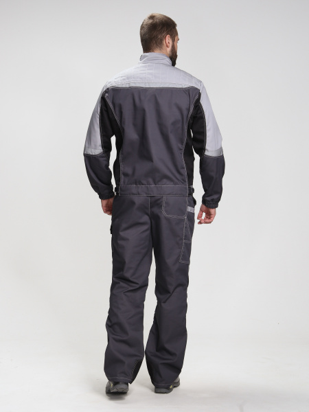 Костюм ВЕКТРОН-1 с БР (т.серый/св.серый/черный)