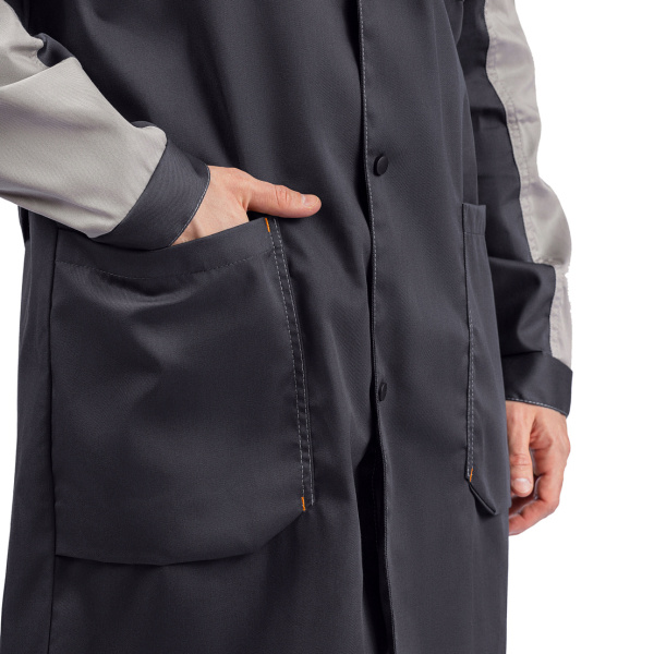 Халат ДОН (т.серый/св.серый/оранжевый)