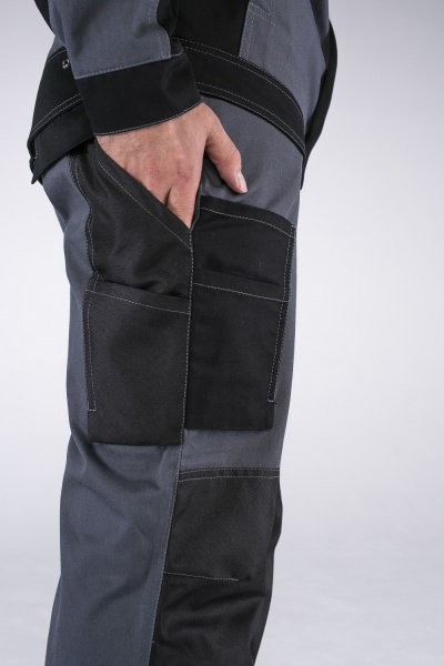 Костюм Милан, брюки, серый/черный