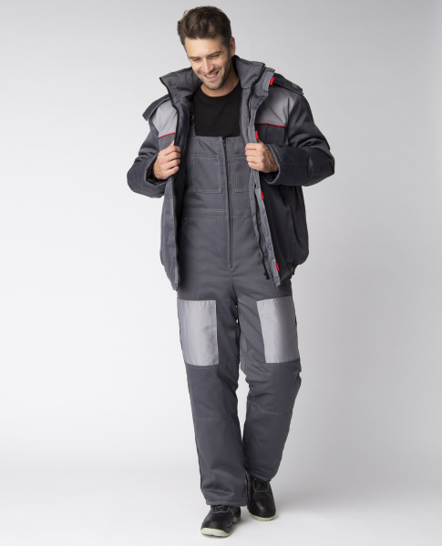 Костюм ФЛОФТ-2 зимний с ПК (т.серый/св.серый)