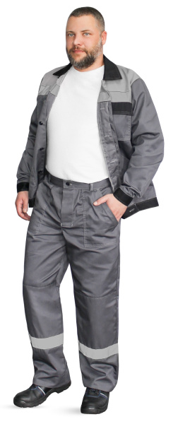 Костюм КОРПУС с БР (т.серый/черный/св.серый)