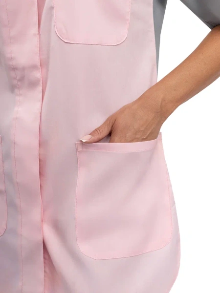 Костюм ОКТАВА женский с БР (серый/розовый)