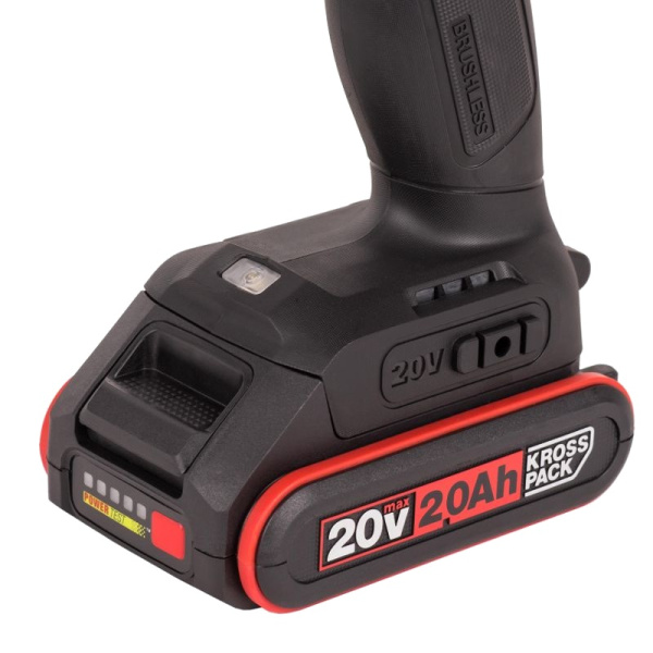 Аккумуляторная дрель-шуруповерт KRESS KU212.1 20В 50Нм 2х2А/ч