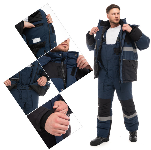 Костюм НОРДМЕН зимний с ПК (т. синий/черный)