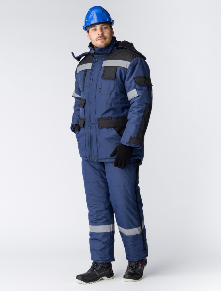 Костюм БЕРКУТ зимний с ПК (т.синий/черный)