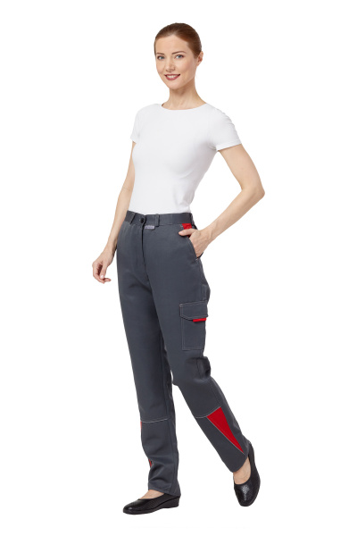 Костюм СТРАЙК женский с БР (серый/красный)