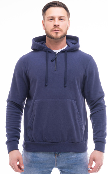 Толстовка JF-03 флисовая (т.синий)