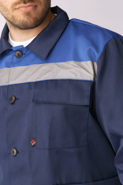 Костюм Т-2 СОП с ПК (т.синий/васильковый)