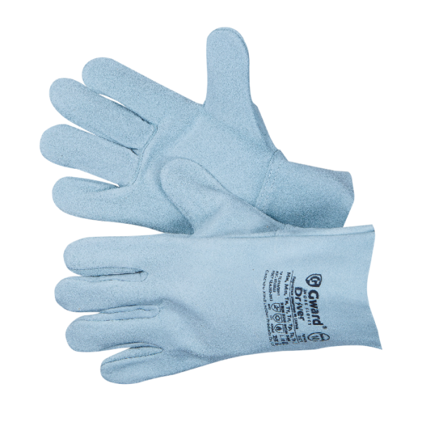 Перчатки DRIVER из спилка (серый)