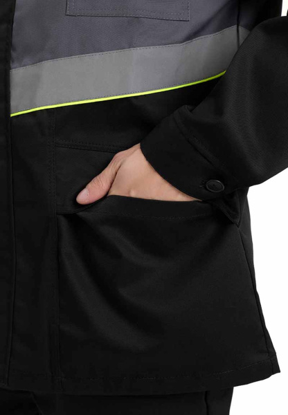 Костюм ЮЖНАЯ ШИРОТА с БР (черный/серый)