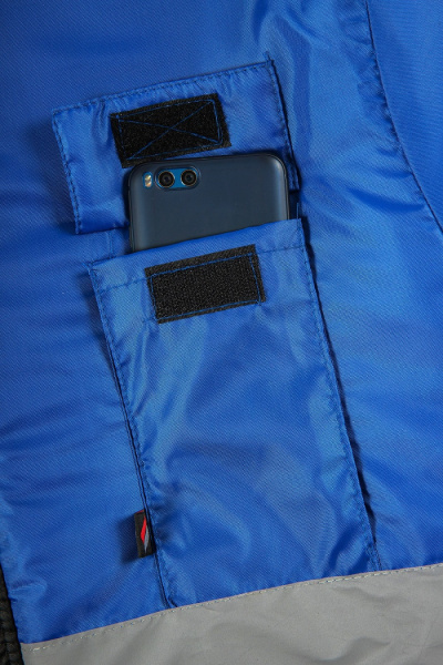 Костюм МЕГРЕС-2 СОП зимний с ПК (васильковый/черный)